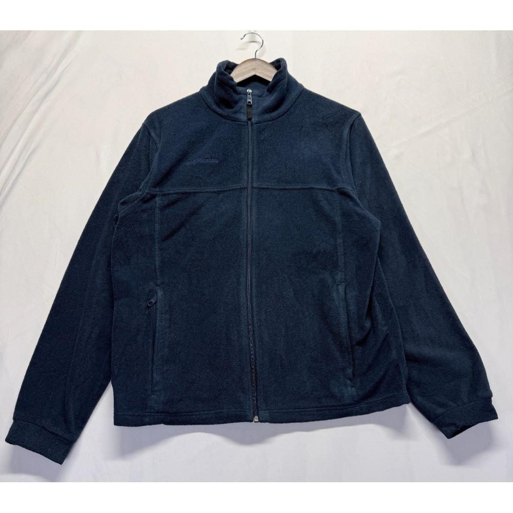 Columbia Sportswear Company Fleece Jacket Youth 18/20 Navy Mock Neck Full Zip